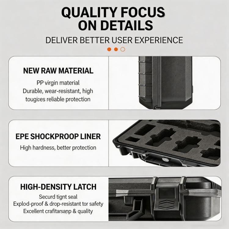 Estuche rígido a prueba de explosiones para DJI Osmo Pocket 4, caja de almacenamiento protectora con espuma EVA personalizada.