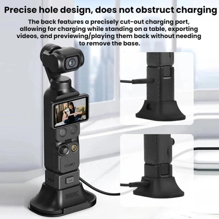 Soporte de silicona para escritorio de coche BRDRC para DJI Osmo Pocket 4/3