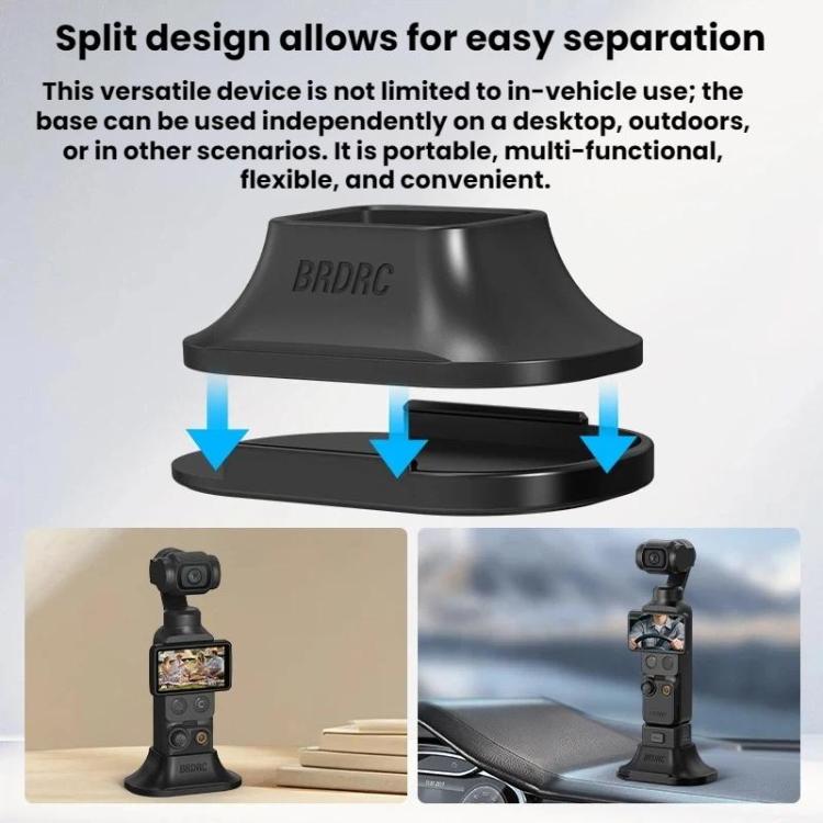 Soporte de silicona para escritorio de coche BRDRC para DJI Osmo Pocket 4/3