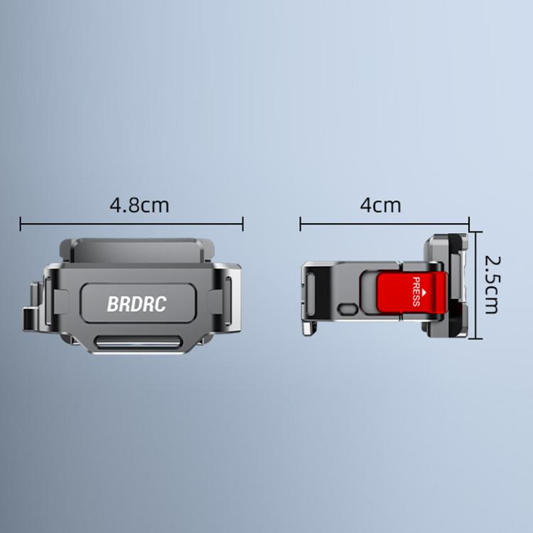 Soporte de marco de expansión de liberación rápida con interfaz de zapata fría BRDRC para DJI Osmo Pocket 4, For DJI Osmo Pocket 4
