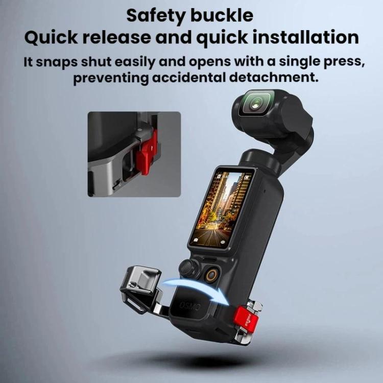 Soporte de marco de expansión de liberación rápida con interfaz de zapata fría BRDRC para DJI Osmo Pocket 4, For DJI Osmo Pocket 4
