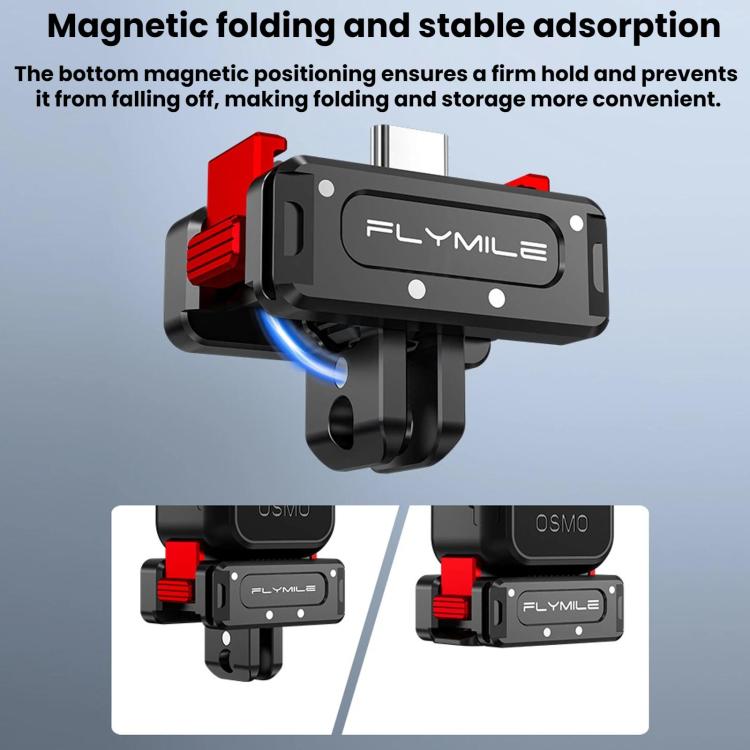 Adaptador de carga magnético de liberación rápida Flymile para DJI Osmo Pocket 4/3