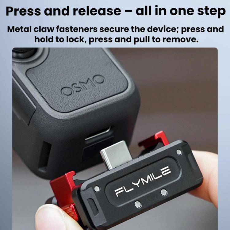 Adaptador de carga magnético de liberación rápida Flymile para DJI Osmo Pocket 4/3