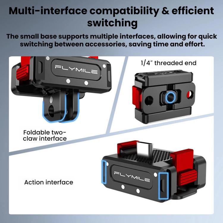 Adaptador de carga magnético de liberación rápida Flymile para DJI Osmo Pocket 4/3