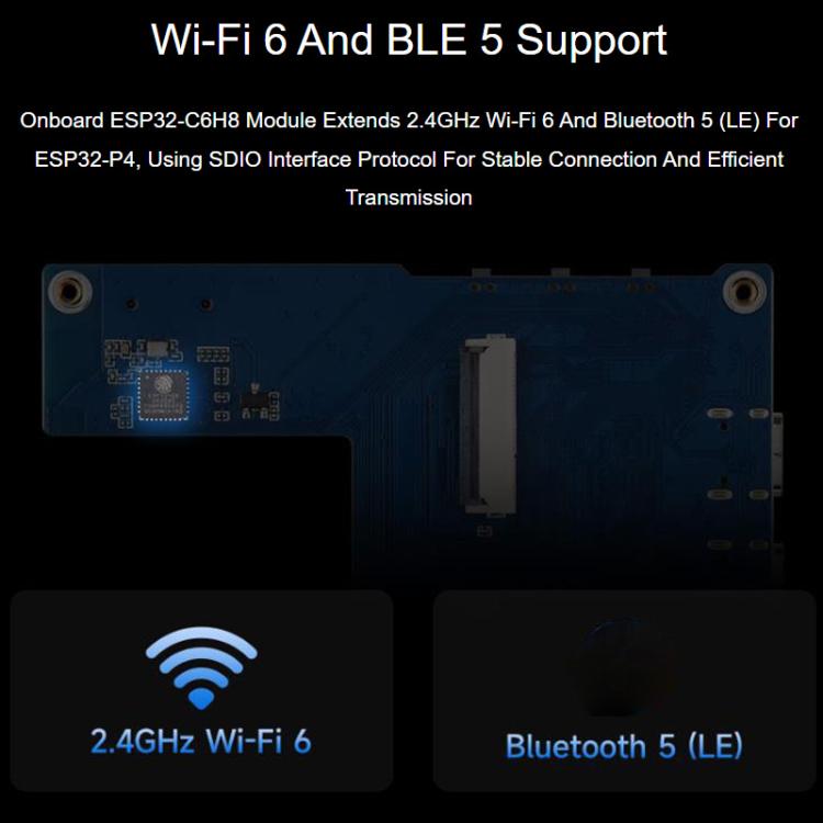 Waveshare 33511 ESP32-P4 Placa de desarrollo de visión inteligente de 3,5 pulgadas con micrófono y altavoz integrados, compatible con Wi-Fi 6 y BLE 5, 33511