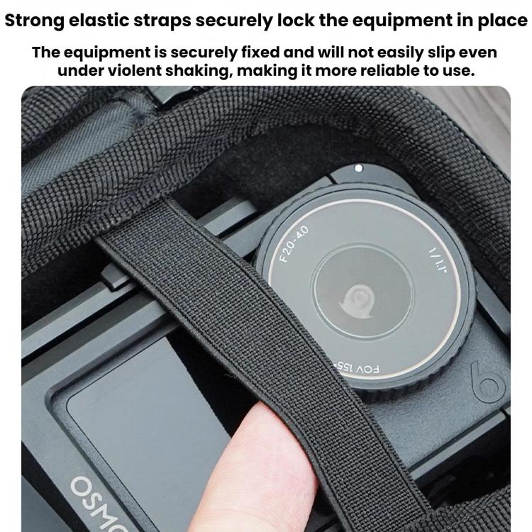 Bolsa de almacenamiento para el mango de la cámara DJI Action 6 / 5 / 4 / Insta360 Ace Pro 2 de Flymile Street Photography