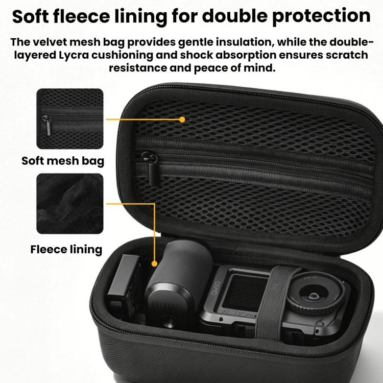Bolsa de almacenamiento para el mango de la cámara DJI Action 6 / 5 / 4 / Insta360 Ace Pro 2 de Flymile Street Photography