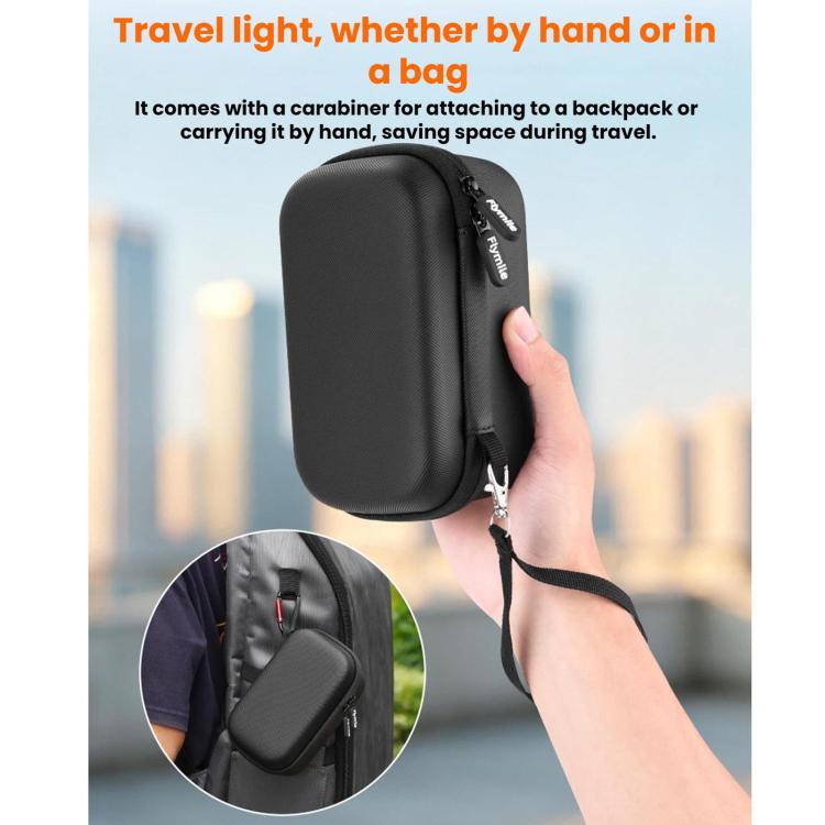 Bolsa de almacenamiento para el mango de la cámara DJI Action 6 / 5 / 4 / Insta360 Ace Pro 2 de Flymile Street Photography