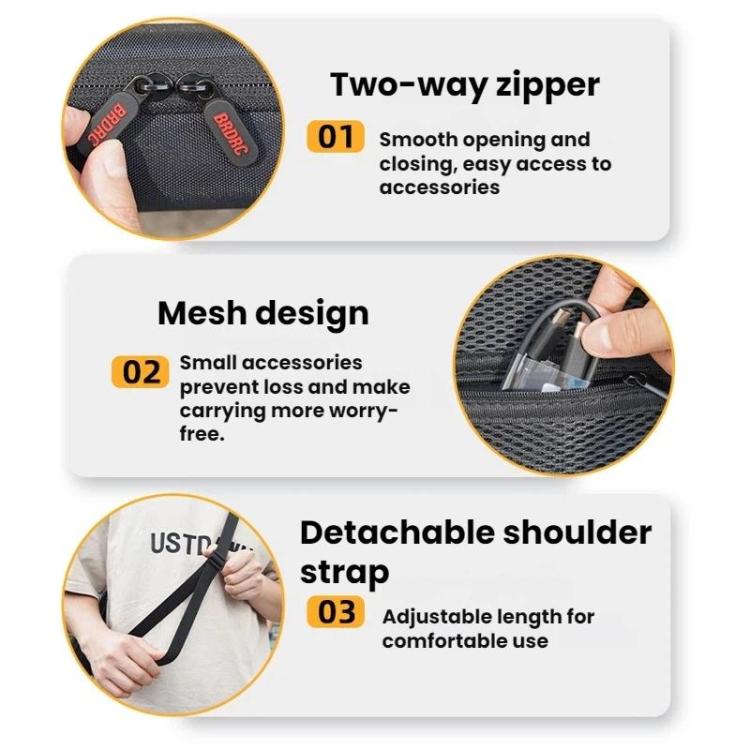 Bolsa de almacenamiento para hombro/bandolera BRDRC para DJI Osmo Action 6