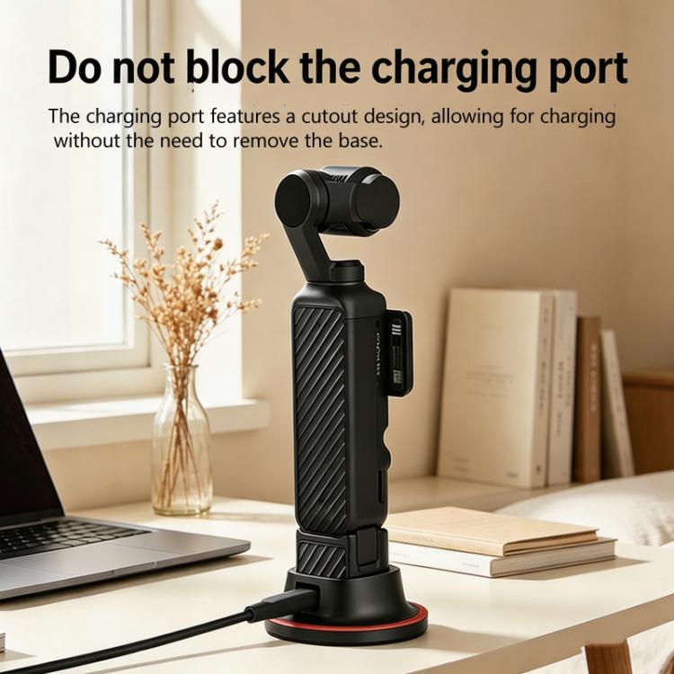 Base de escritorio giratoria de 360 grados con soporte adhesivo antideslizante para la cámara DJI Osmo Pocket 4/3.