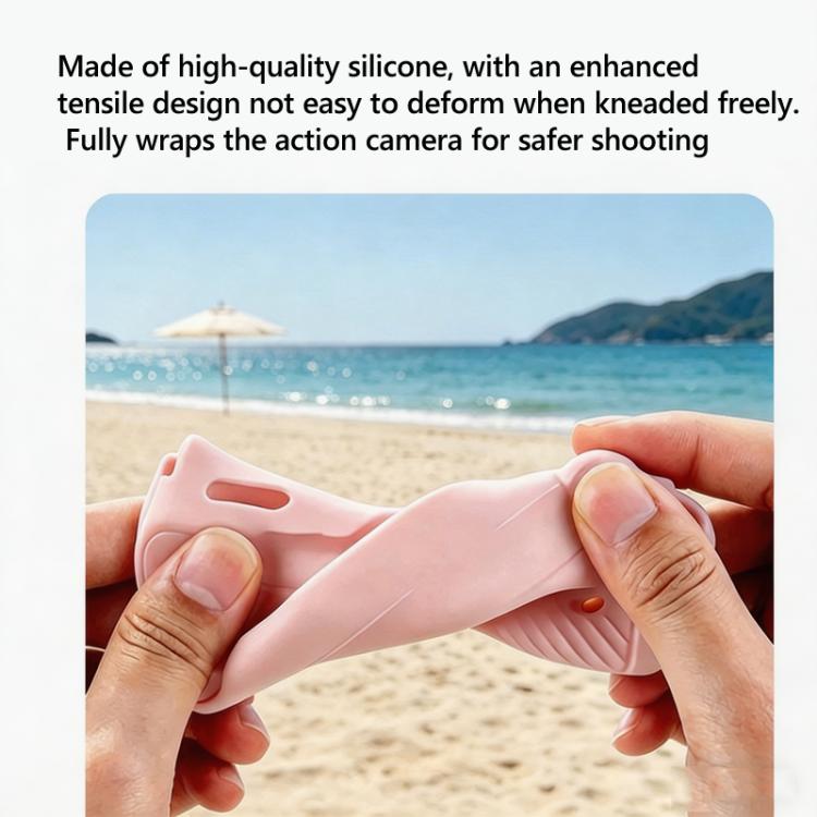 Funda de silicona 4 en 1 para DJI Osmo Pocket 4, kit de protección integral, antigolpes y antiarañazos, con cordón.
