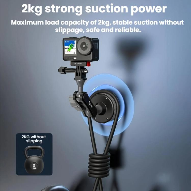 Soporte de ventosa eléctrica Flymile para cámara automotriz DJI Osmo Pocket 4/3, FLY075, ZZ10760
