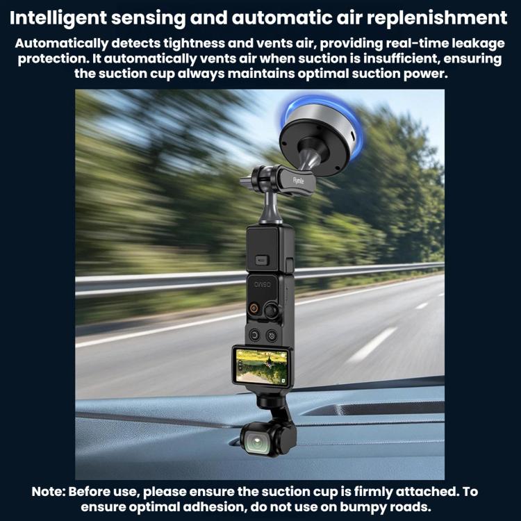Soporte de ventosa eléctrica Flymile para cámara automotriz DJI Osmo Pocket 4/3, FLY075, ZZ10760