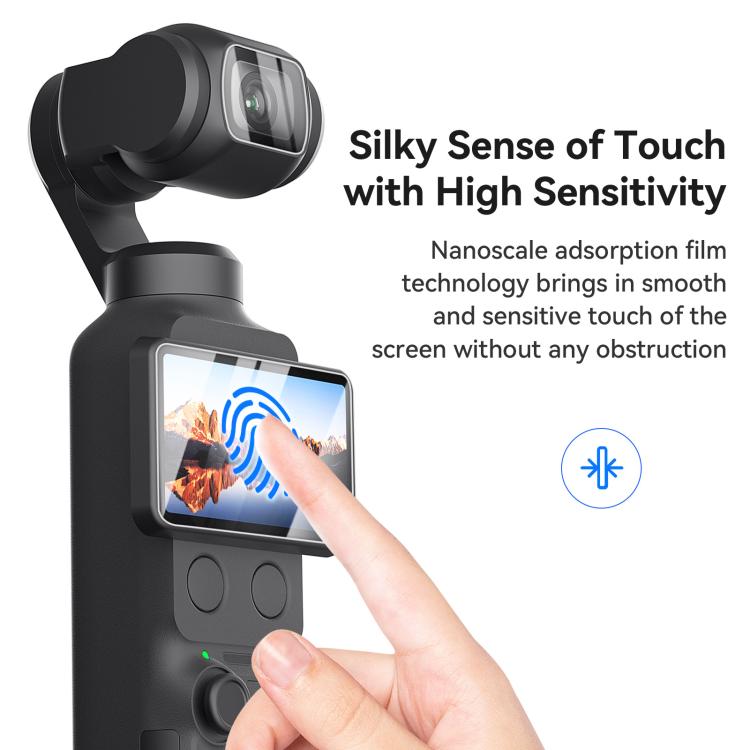 Protector de pantalla aMagisn 9H de vidrio templado para lente y pantalla de DJI Osmo Pocket 4/3, 1+1 Pack, 2+2 Pack
