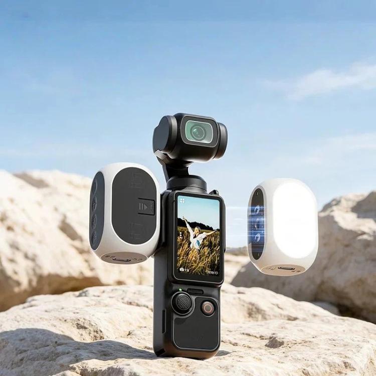 Luz de relleno magnética para DJI Osmo Pocket 4/3, 3 modos de color, portátil, recargable, para vlogs y vídeos., 2pcs /Pack