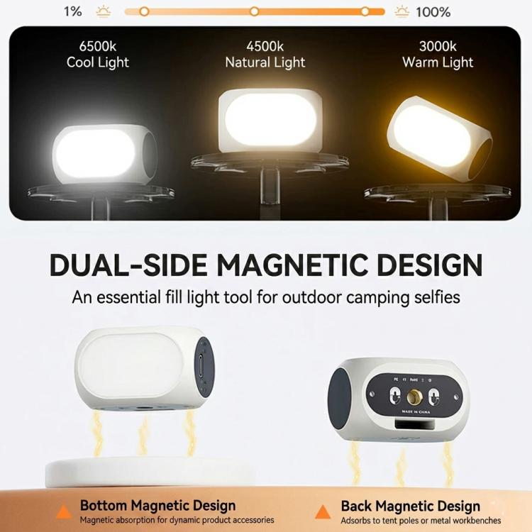 Luz de relleno magnética para DJI Osmo Pocket 4/3, 3 modos de color, portátil, recargable, para vlogs y vídeos., 2pcs /Pack