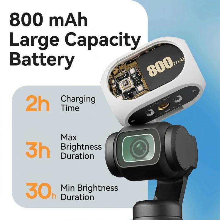 Luz de relleno magnética para DJI Osmo Pocket 4/3, 3 modos de color, portátil, recargable, para vlogs y vídeos., 2pcs /Pack
