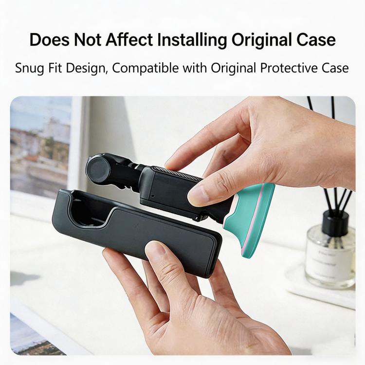 Soporte de escritorio antideslizante de silicona para DJI Osmo Pocket 4/3 con adhesivo nano reutilizable para salpicadero de coche.