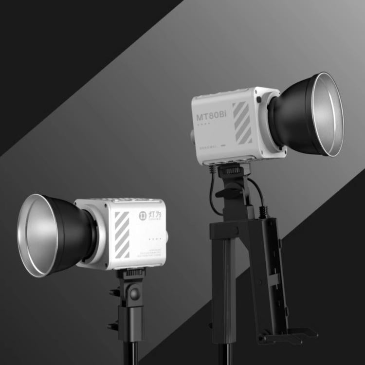 Luz de vídeo DENGWEI MT-80Bi de 80 W con LED COB bicolor de salida continua (2700 K-6500 K) y un índice de reproducción cromática (CRI) de más de 96., EU Plug, US Plug, UK Plug