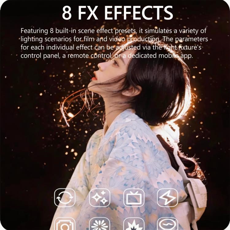 Luz de vídeo DENGWEI MT-80Bi de 80 W con LED COB bicolor de salida continua (2700 K-6500 K) y un índice de reproducción cromática (CRI) de más de 96., EU Plug, US Plug, UK Plug
