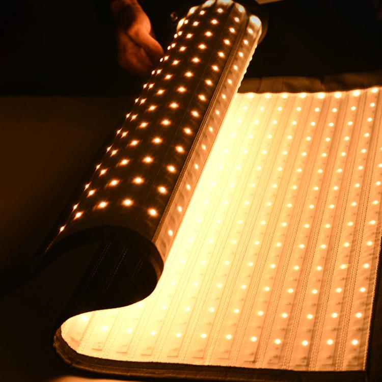 Panel de luz LED flexible enrollable DENGWEI FP150S de 150 W con rejilla, bicolor, 2700 K-6500 K., EU Plug, US Plug, UK Plug