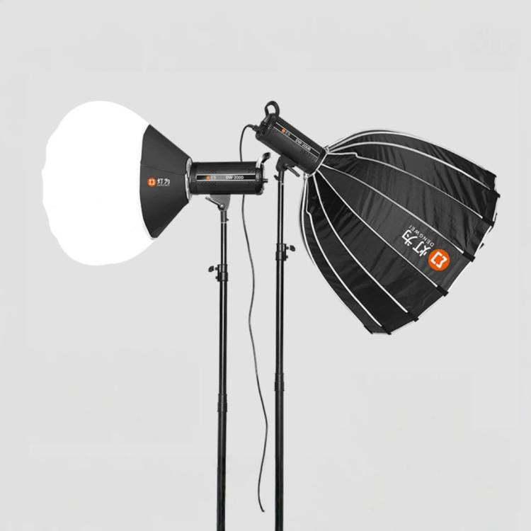 Lámpara de estudio DENGWEI DW100D de 100 W con LED COB, luz de vídeo, balance de luz diurna y salida continua., EU Plug, US Plug, UK Plug