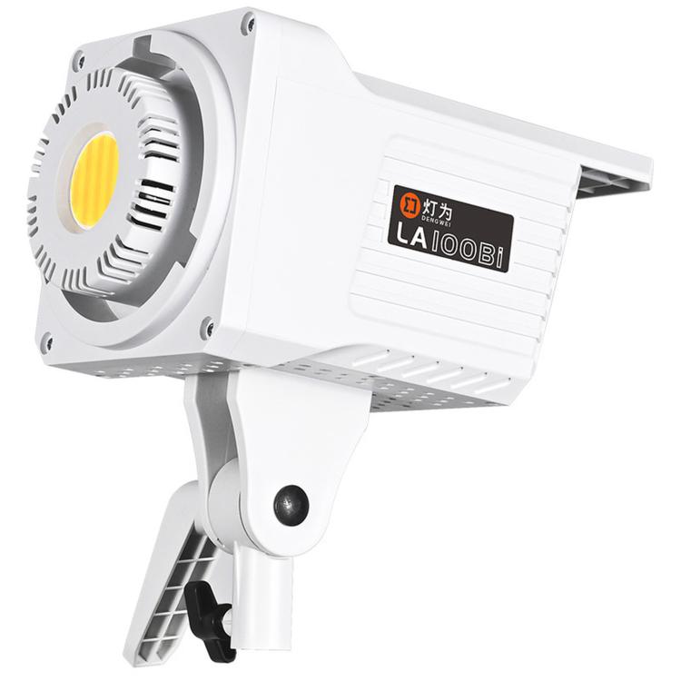 Luz de vídeo LED DENGWEI LA100Bi de 100 W con LED COB de salida continua para transmisión en directo, luz de estudio bicolor de 2700 K a 6500 K., EU Plug, US Plug, UK Plug