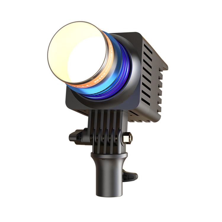 Foco LED COB DENGWEI de 50 W para cabello, ideal para transmisiones en vivo, bicolor (3000 K-6500 K), para estudio, con enfoque ajustable., EU Plug, US Plug, UK Plug