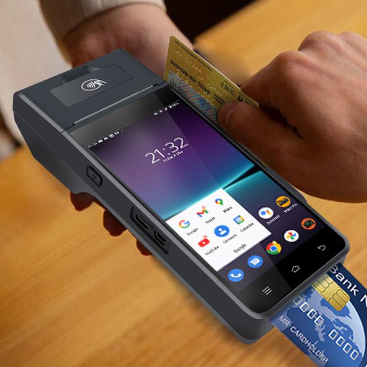 Terminal de punto de venta móvil para supermercados Z90F, caja registradora portátil con función NFC para tarjetas de crédito., EU Plug