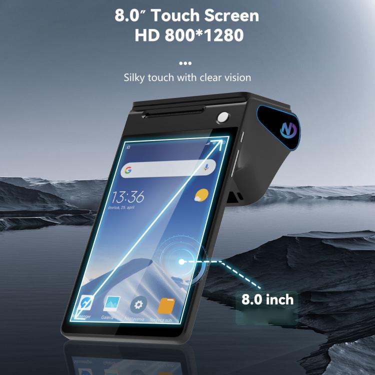 Caja registradora TPV portátil Android Z108, dispositivo de pago con escaneo táctil de doble pantalla para supermercados y restaurantes., 2.6 inch EU Plug, 3.9 inch EU Plug