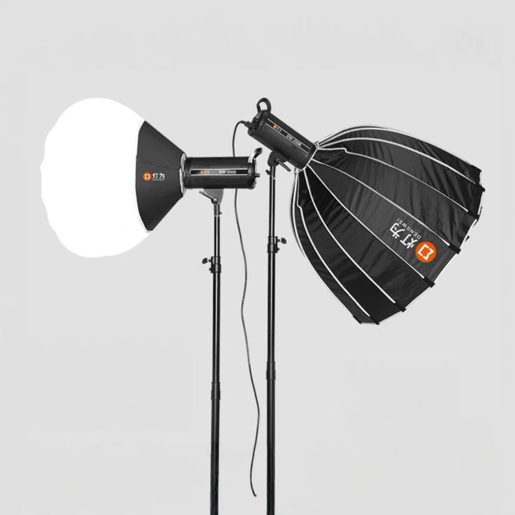 Lámpara de estudio DENGWEI DW200D de 200 W con LED COB y salida continua, balance de luz diurna., EU Plug, US Plug, UK Plug