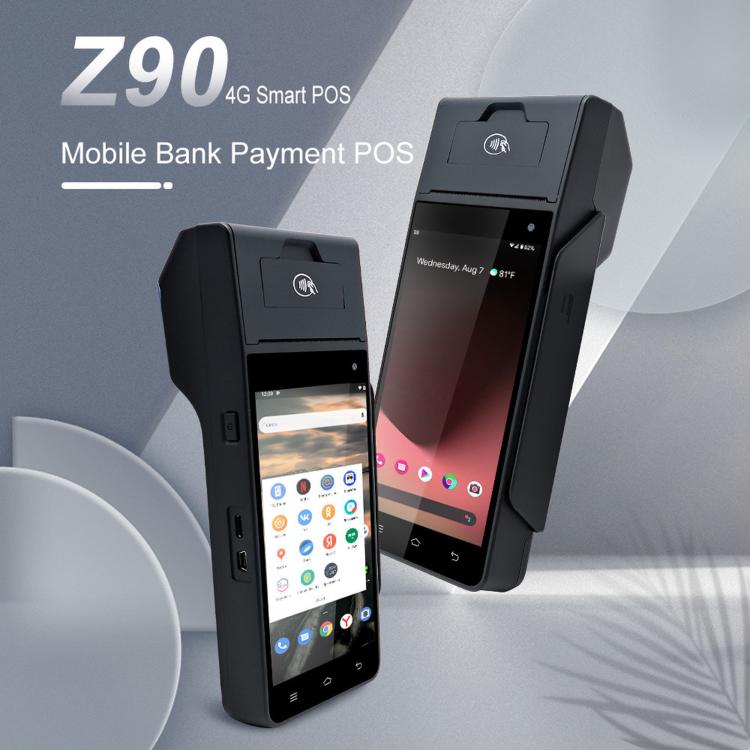 Terminal de punto de venta móvil para supermercados Z90N, caja registradora portátil con función NFC para tarjetas de crédito., EU Plug