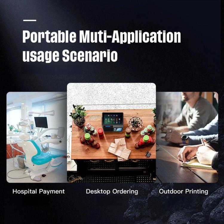 Caja registradora inteligente Z100 de doble pantalla con impresora, todo en uno, terminal POS Android para hoteles, restaurantes y supermercados. Enchufe europeo., 3.95 inch 58mm, 3.95 inch 80mm, 2.6 inch 58mm, 2.6 inch 80mm