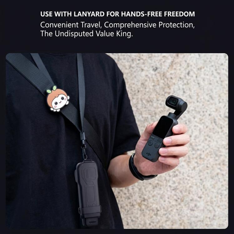 Funda protectora rígida para gimbal DJI Osmo Pocket 3 con almacenamiento integrado para 3 filtros y cubierta resistente a los arañazos.
