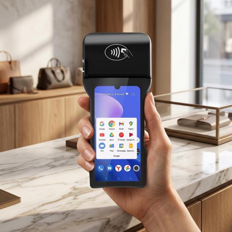 Terminal de punto de venta móvil portátil, terminal de pago inteligente Android para restaurantes y estacionamientos., Z93