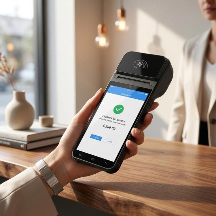 Caja registradora móvil inteligente de mano con impresión térmica de recibos y terminal de punto de venta multipago., Z92