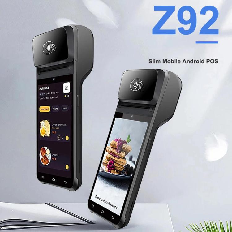 Caja registradora móvil inteligente de mano con impresión térmica de recibos y terminal de punto de venta multipago., Z92