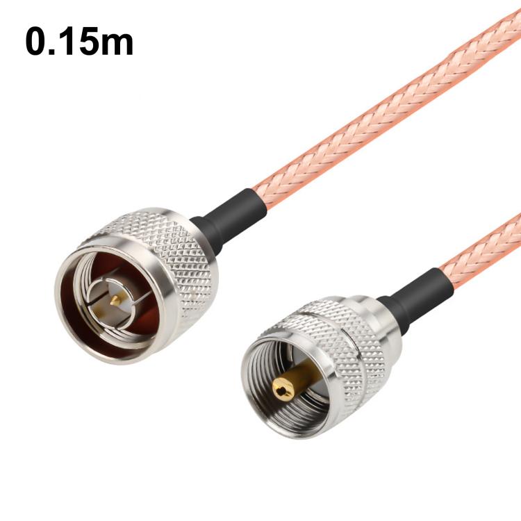 Cable de extensión coaxial RF RG316 con conector UHF macho a conector N macho, 0.1m, 0.15m, 0.3m, 1m, 2m, 3m, 5m