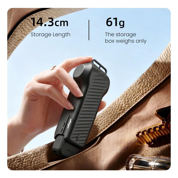 Funda protectora aMagisn de una sola pieza con tapa abatible, resistente a los impactos, de ABS, con compartimento magnético integrado para el filtro, para DJI Osmo Pocket 4.