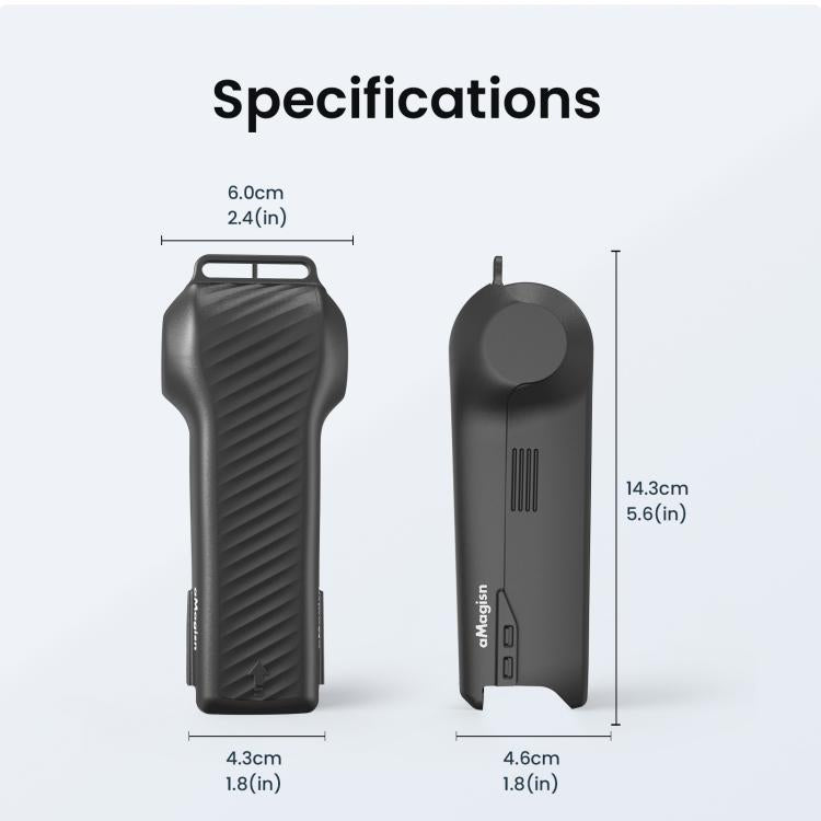 Funda protectora aMagisn de una sola pieza con tapa abatible, resistente a los impactos, de ABS, con compartimento magnético integrado para el filtro, para DJI Osmo Pocket 4.