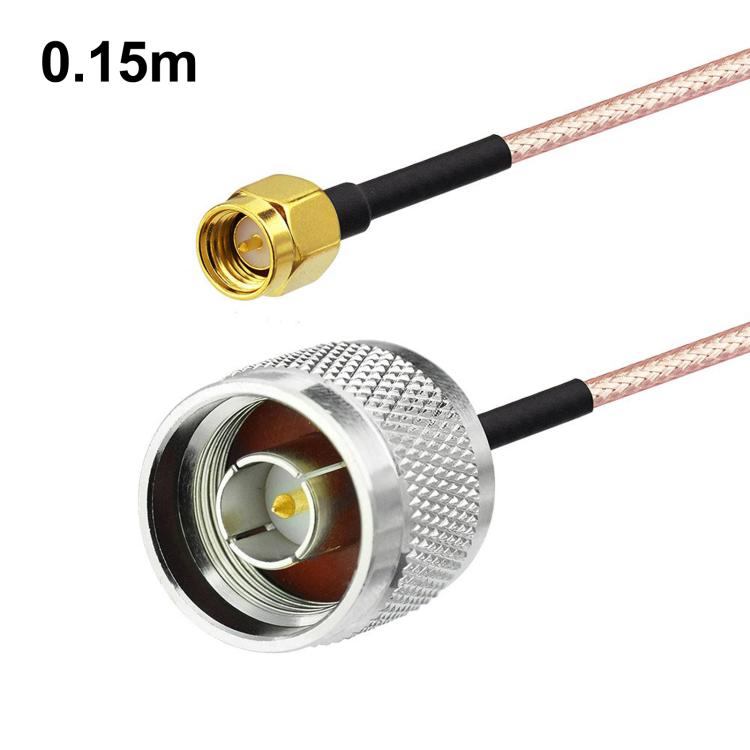 Cable de extensión de antena coaxial RF RG316 con conector SMA macho a conector N macho., 0.1m, 0.15m, 0.3m, 1m, 2m, 3m, 5m