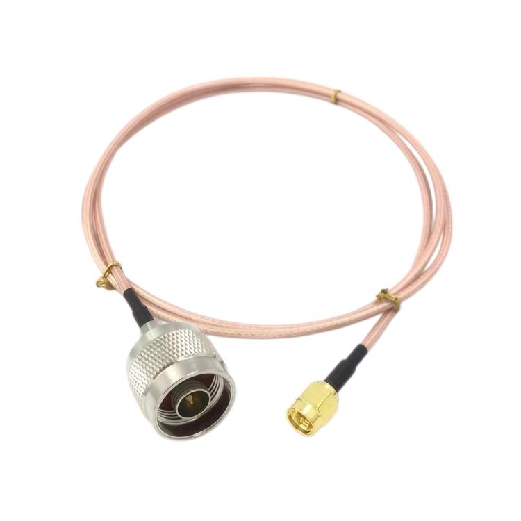 Cable de extensión de antena coaxial RF RG316 con conector SMA macho a conector N macho., 0.1m, 0.15m, 0.3m, 1m, 2m, 3m, 5m