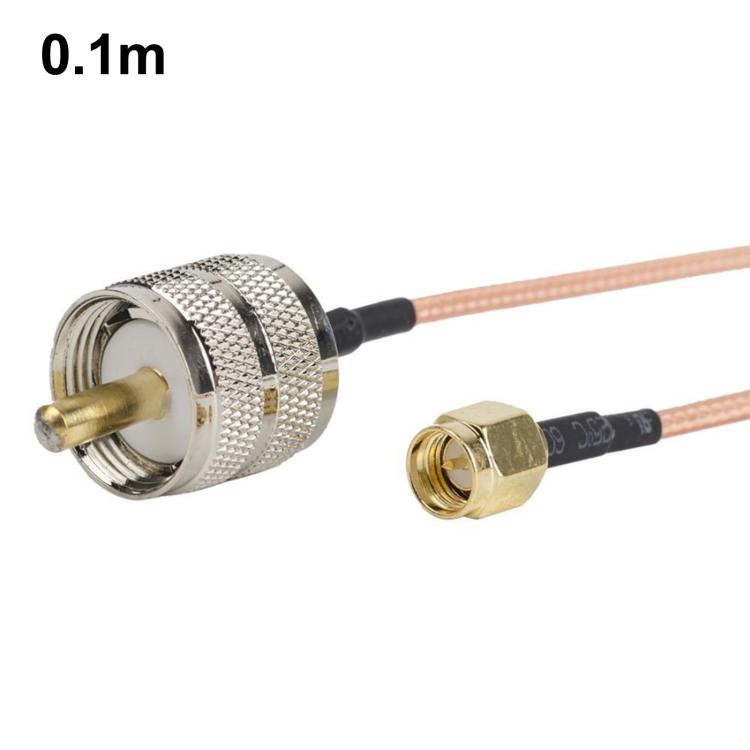 Cable de conexión RF RG316 con conector SMA macho a conector PL259 UHF macho, 0.1m, 0.15m, 0.3m, 1m, 2m, 3m, 5m