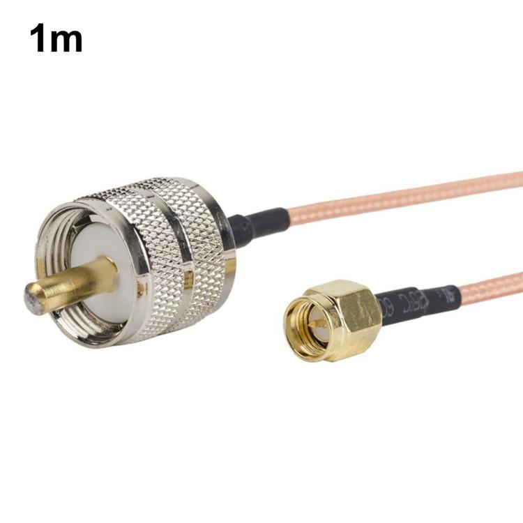 Cable de conexión RF RG316 con conector SMA macho a conector PL259 UHF macho, 0.1m, 0.15m, 0.3m, 1m, 2m, 3m, 5m