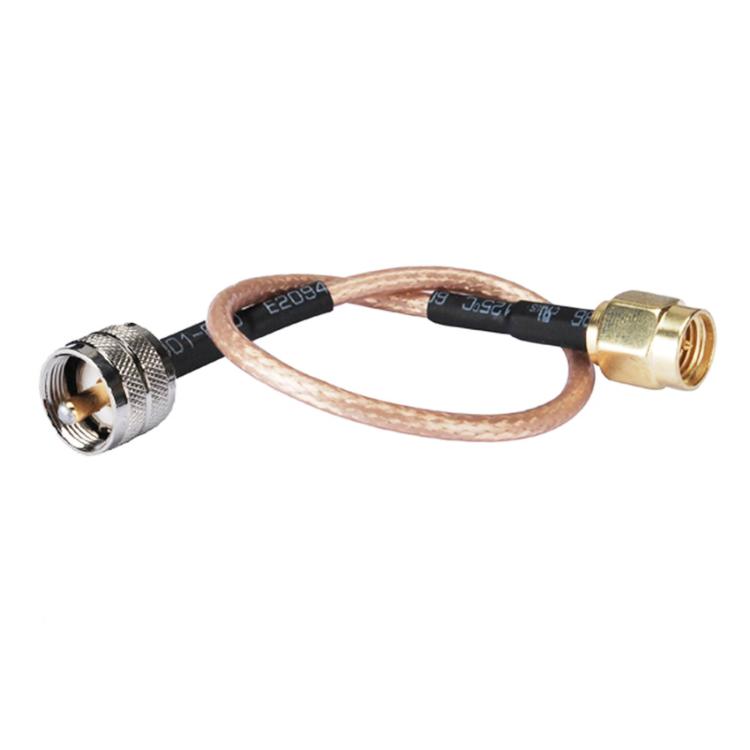 Cable de conexión RF RG316 con conector SMA macho a conector PL259 UHF macho, 0.1m, 0.15m, 0.3m, 1m, 2m, 3m, 5m