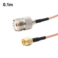 Cable coaxial RG316 con conector SMA macho a conector UHF hembra S0239 y cable de extensión RF., 0.1m, 0.15m, 0.3m, 1m, 2m, 3m, 5m