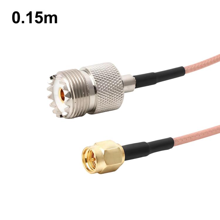 Cable coaxial RG316 con conector SMA macho a conector UHF hembra S0239 y cable de extensión RF., 0.1m, 0.15m, 0.3m, 1m, 2m, 3m, 5m