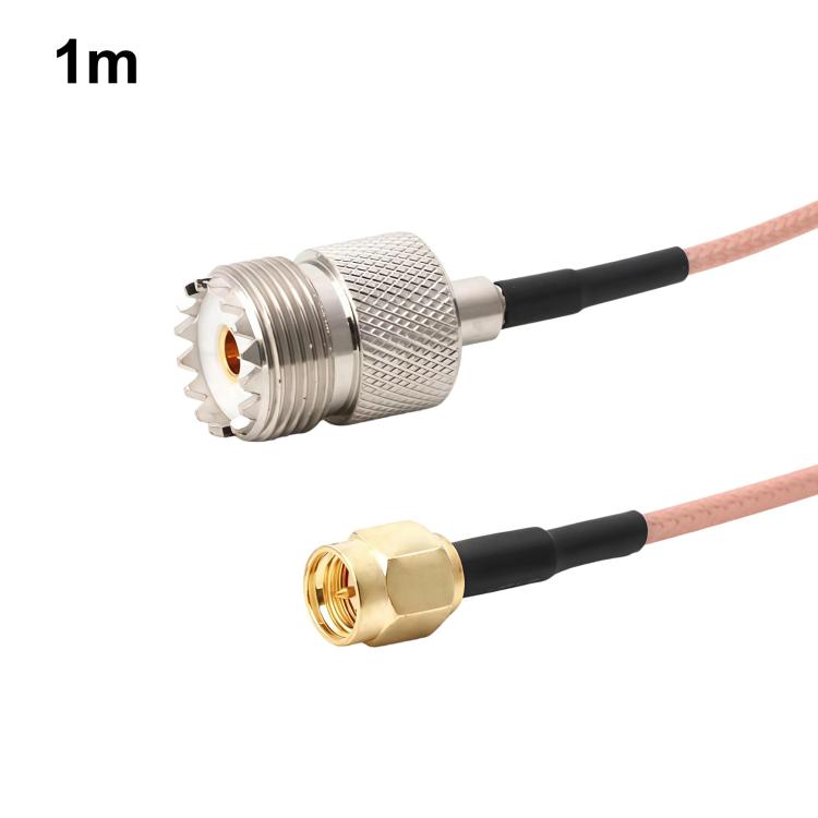 Cable coaxial RG316 con conector SMA macho a conector UHF hembra S0239 y cable de extensión RF., 0.1m, 0.15m, 0.3m, 1m, 2m, 3m, 5m