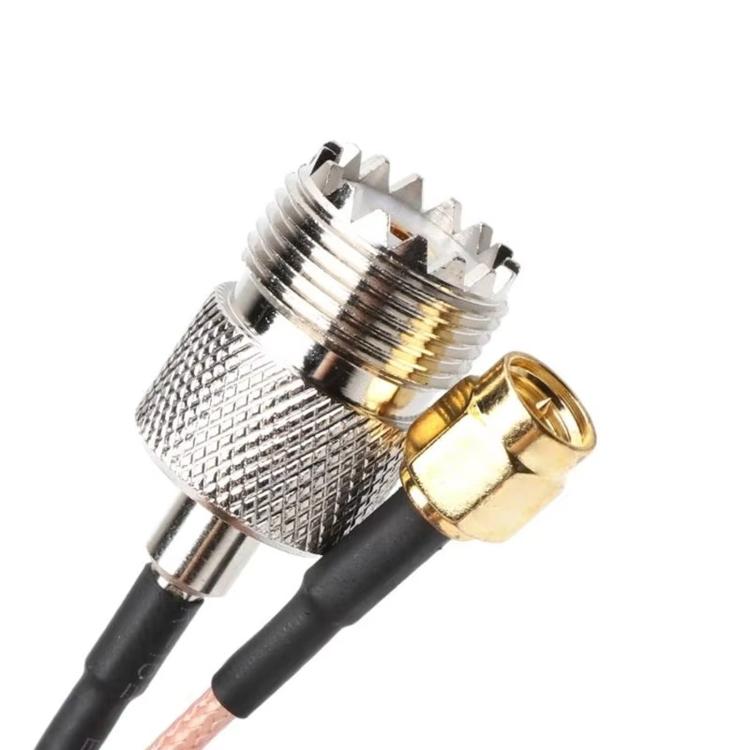 Cable coaxial RG316 con conector SMA macho a conector UHF hembra S0239 y cable de extensión RF., 0.1m, 0.15m, 0.3m, 1m, 2m, 3m, 5m