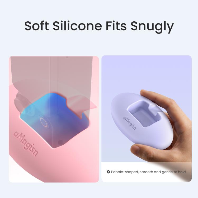 Soporte de escritorio de silicona aMagisn antideslizante para DJI Osmo Pocket 4/3 con base adhesiva. Soporte para salpicadero de coche.